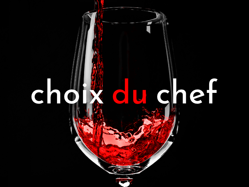 A hat with text Choix du Chef