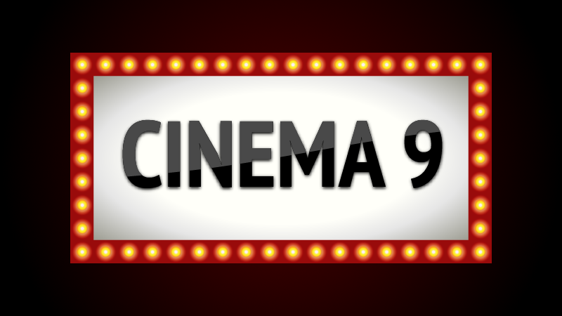 Logo for Cinema 9 mockup website