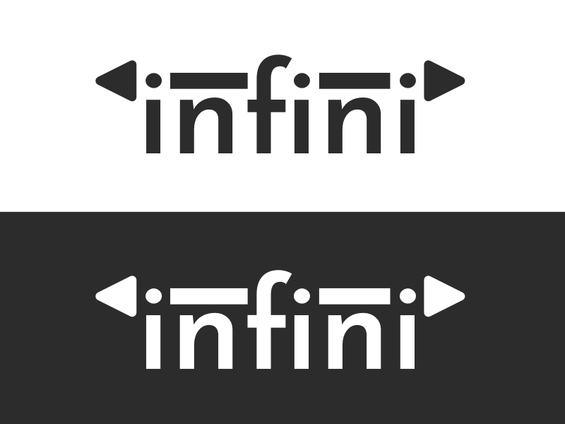 Logo for Infini project featuring a line