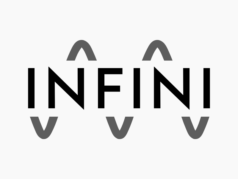 Logo for Infini project featuring an oscillating function