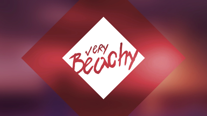 Screenshot of Very Beachy website design